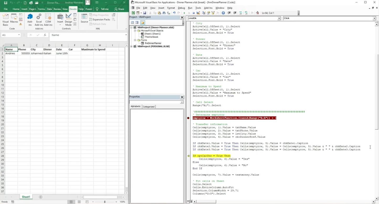 Excel VBA